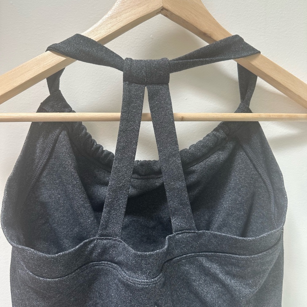 Charcoal Gray Women's Racerback Yoga Tank